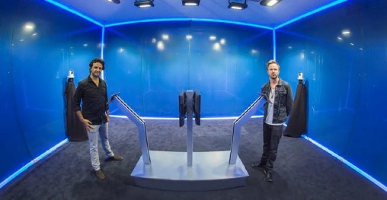 Aaron Paul & Fabrice Soulier at The Cube